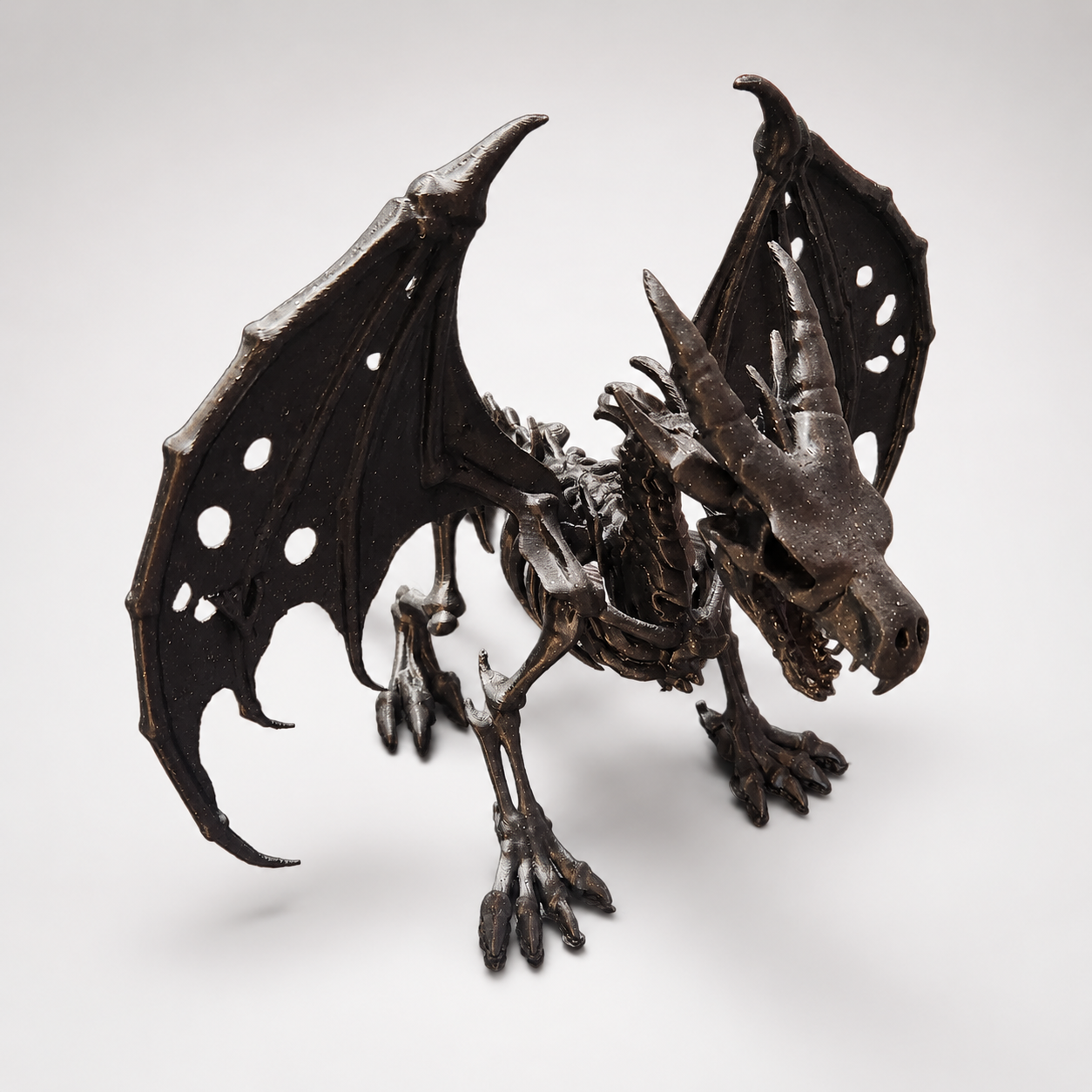 12-Inch Black Dragon Figure