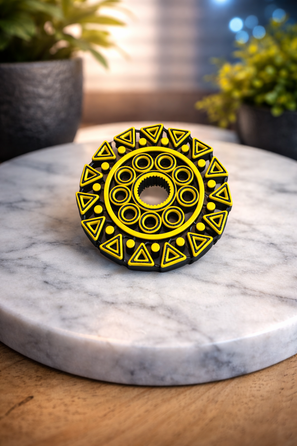 Black & Yellow Gear Spinner