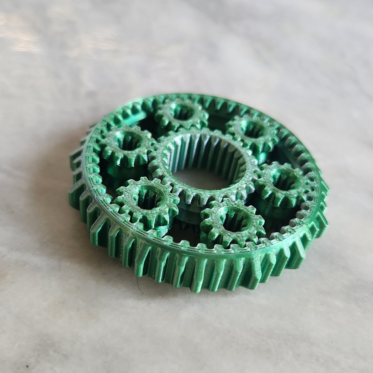 Green Gear Spinner Small