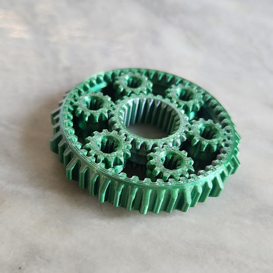Green Gear Spinner Small