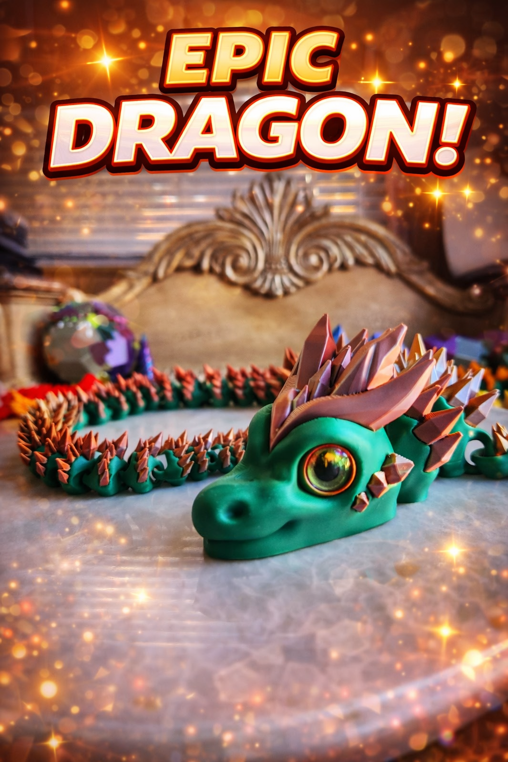 24-Inch Flexi Crystal Dragon Beast