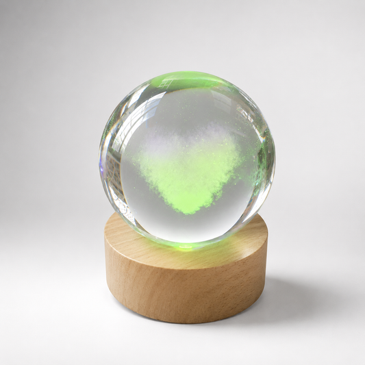 Glass Orb LED Night Light | Soft Ambient Room Light