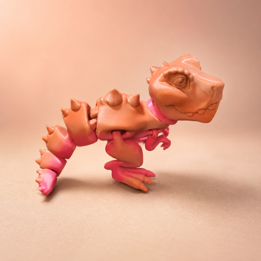 7 Inch Articulated T-Rex Dinosaur | Flexi Desk Companion