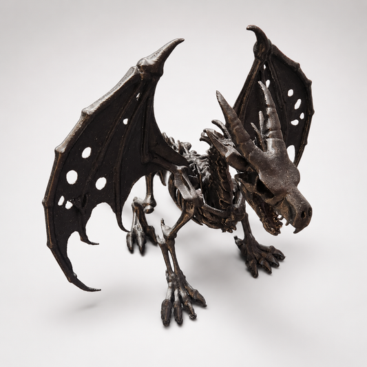 12-Inch Black Dragon Figure