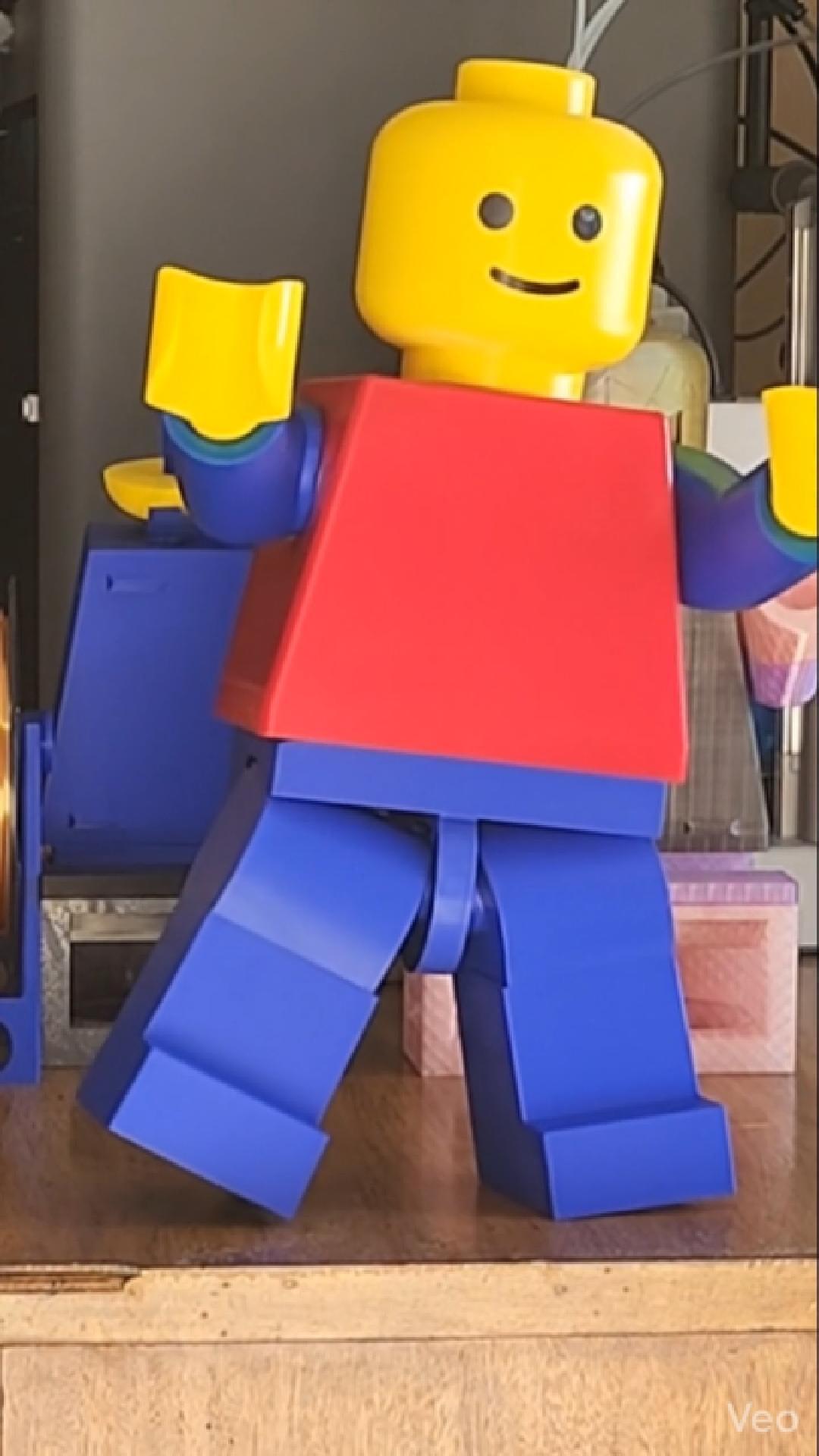 Classic Block Man Display Figure