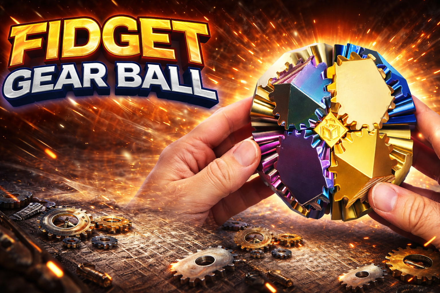 Fidget Gear Ball | Satisfying Desk Toy