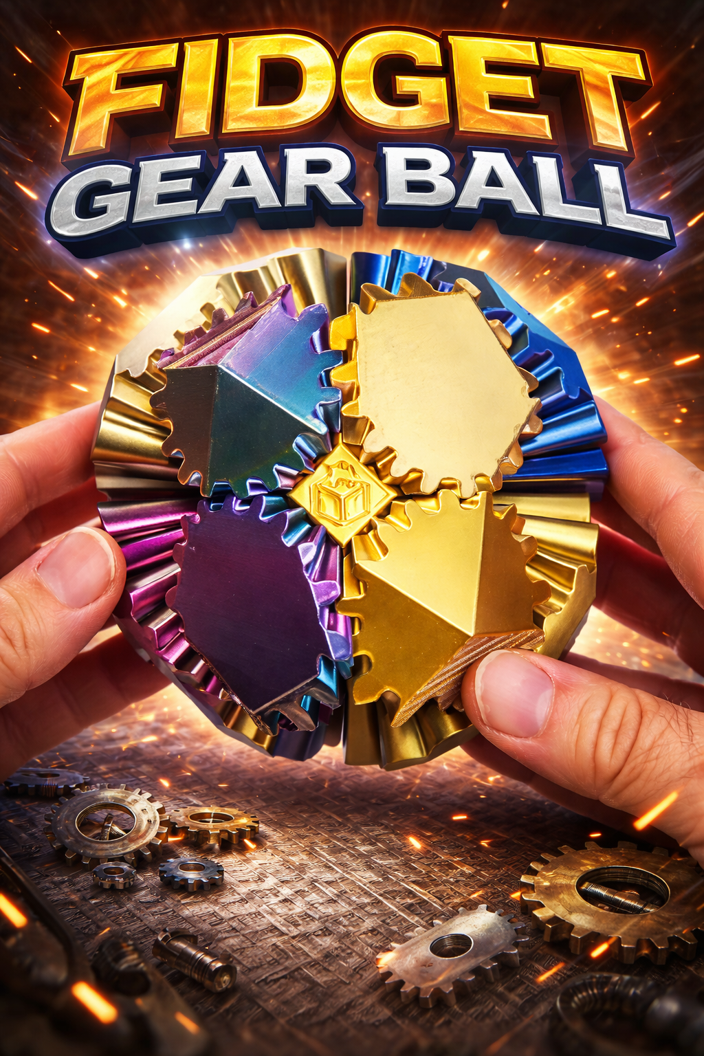 Fidget Gear Ball | Satisfying Desk Toy