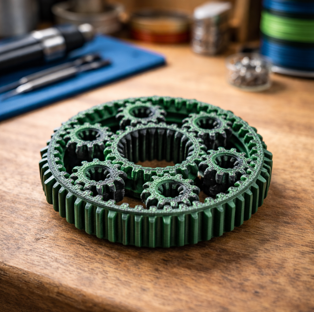 Mechanical Gear Fidget Spinner – Smooth, Quiet, Satisfying