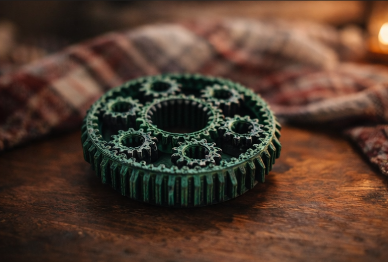 Mechanical Gear Fidget Spinner – Smooth, Quiet, Satisfying