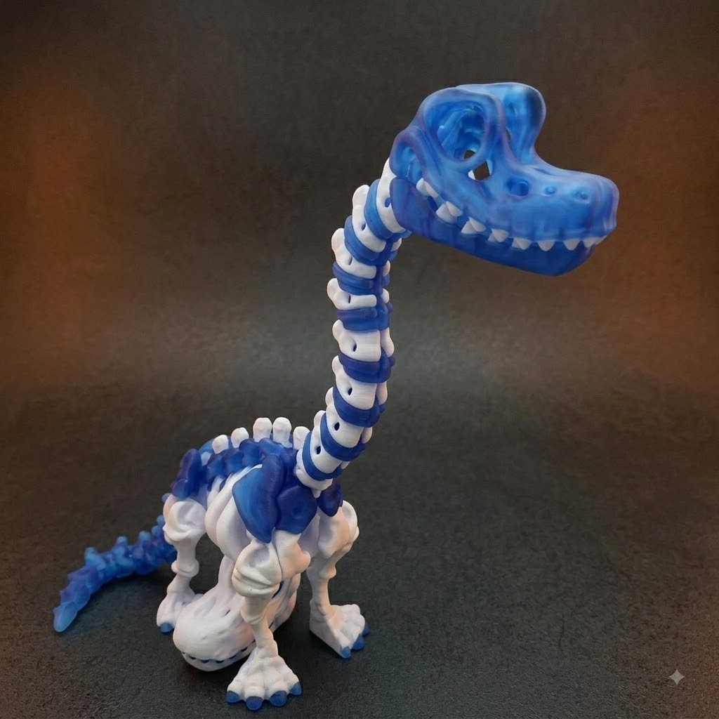 Giant articulated Brachiosaurus