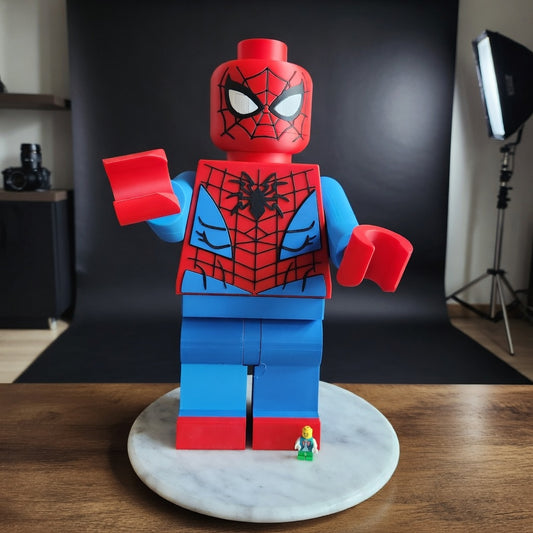 Custom Brick-Style Superhero Figure