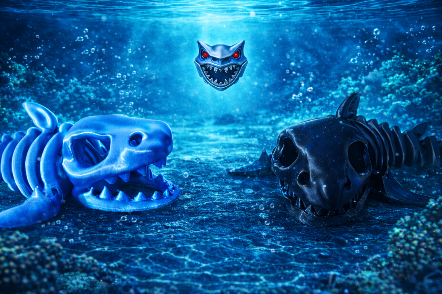 Flexi Skeleton Shark | 3D Printed Articulated Fidget Toy