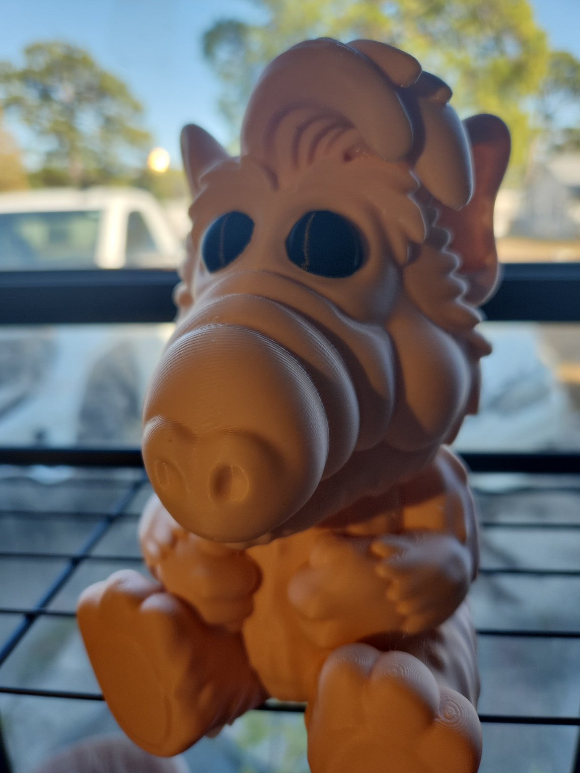Retro Alf the Alien Pig Figurine - 1980s Nostalgia Desk Toy