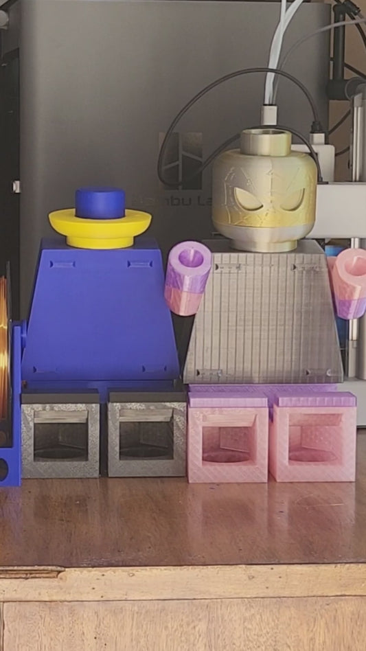 Classic Block Man Display Figure