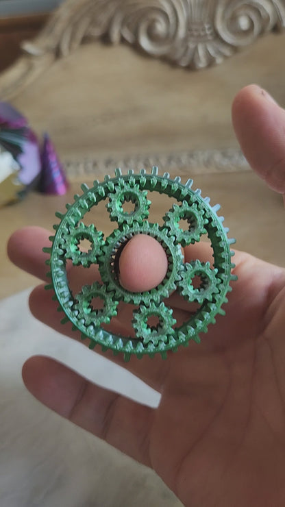 Green Gear Spinner Small